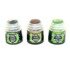 Citadel Paint Lot Shade Nuln Oil Agrax Earthshade Biel-Tan Green Warhammer GW